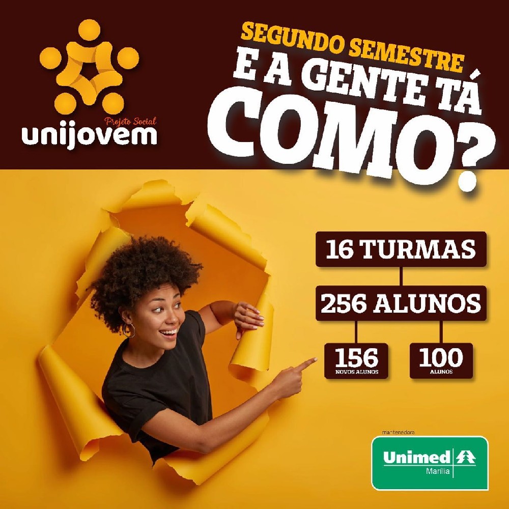 Unijovem amplia seus projetos nesse 2° semestre de 2022