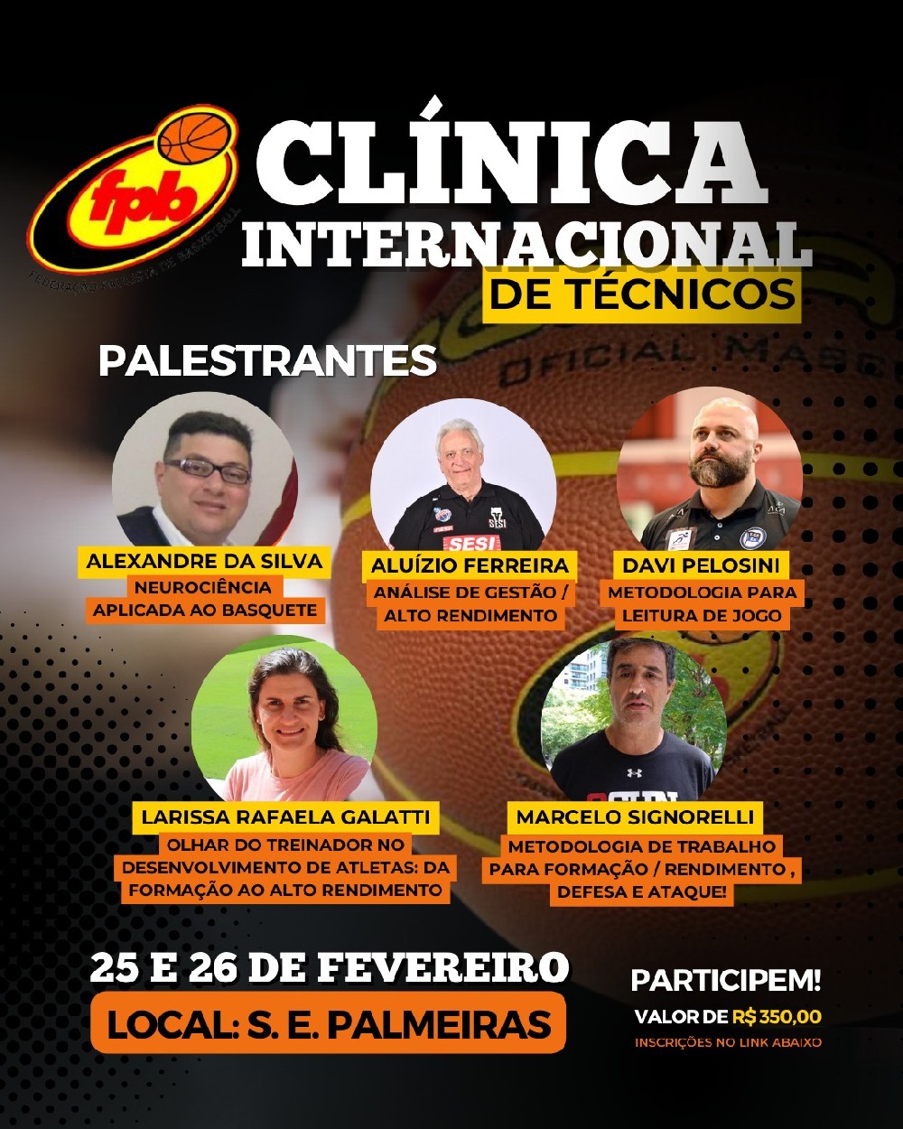 Técnica do projeto de basquete feminino participa de clínica internacional de técnicos em São Paulo
