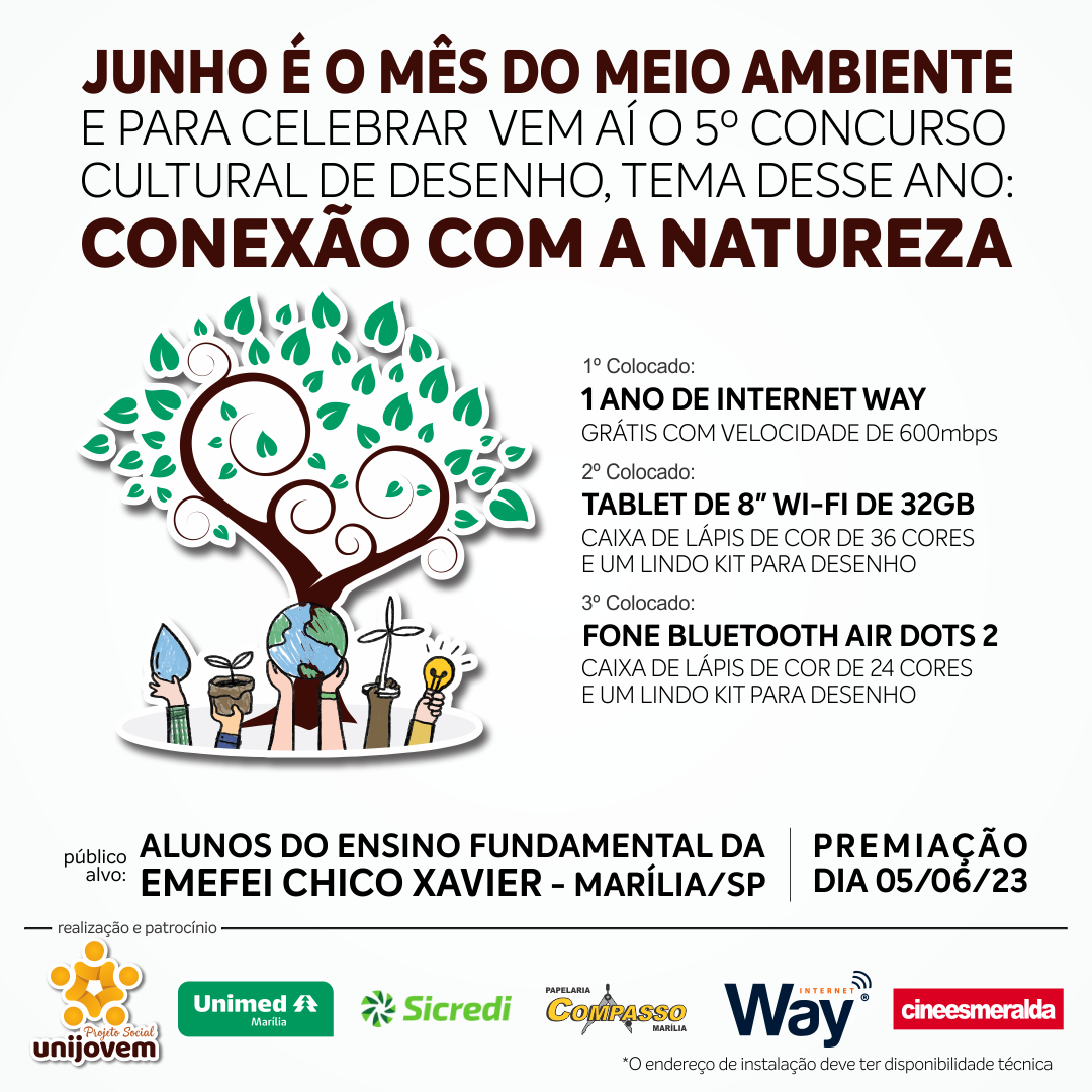 5° CONCURSO CULTURAL DO MEIO AMBIENTE EM PARCERIA COM ESCOLAS DE NOSSO MUNICÍPIO